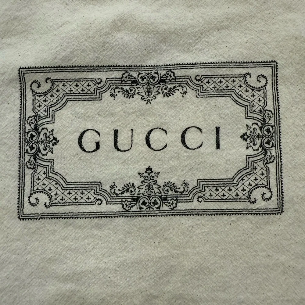 GUCCI Dust Bag Tote 20"×15"×6.5" Natural Cotton Handle Reusable Authentic - Picture 3 of 3